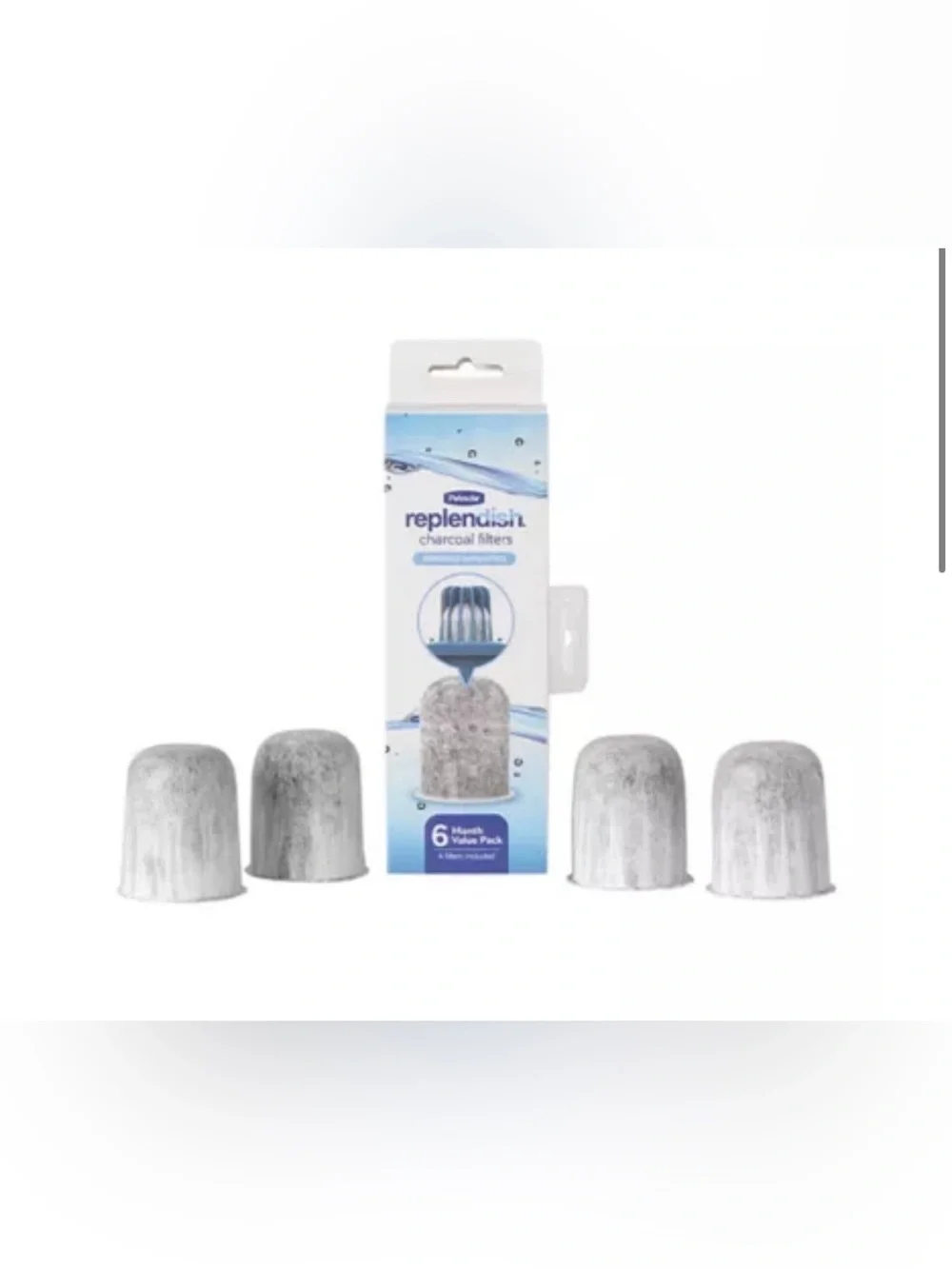 Petmate Replendish Dog Water Dispenser Gravity Waterer with Microban Protection